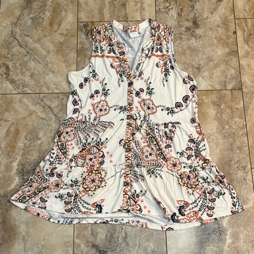 Flowy Button Up Tank